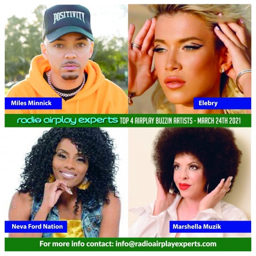 Image: TOP 4 AIRPLAY BUZZIN ARTIST - MARCH 24TH  2022
