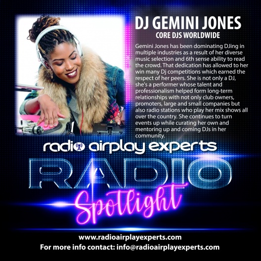 Image: RADIO AIRPLAY SPOTLIGHT :  DJ GEMINI JONES 