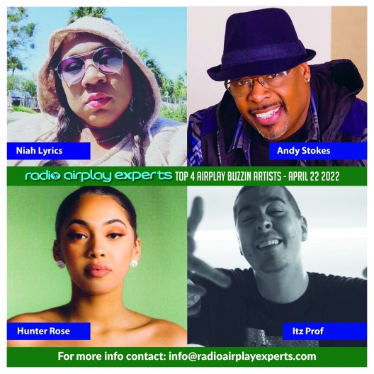 Image: TOP 4 AIRPLAY BUZZIN ARTIST - APRIL 22ND 2022