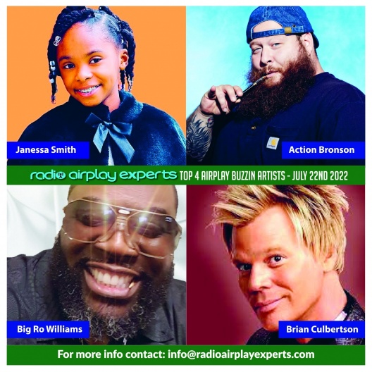 Image: TOP 4 AIRPLAY BUZZIN ARTIST - JULY 22ND 2022