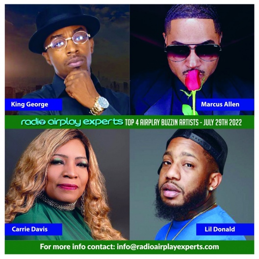 Image: TOP 4 AIRPLAY BUZZIN ARTIST - JULY 29TH  2022