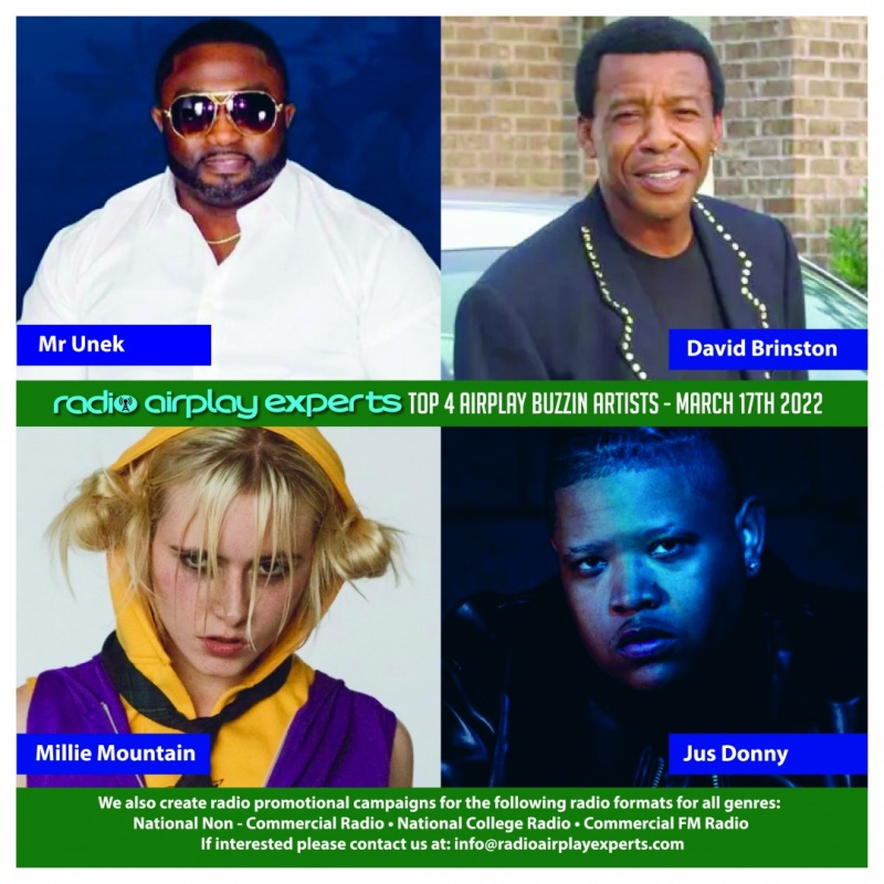Image: TOP 4 AIRPLAY BUZZIN ARTIST 