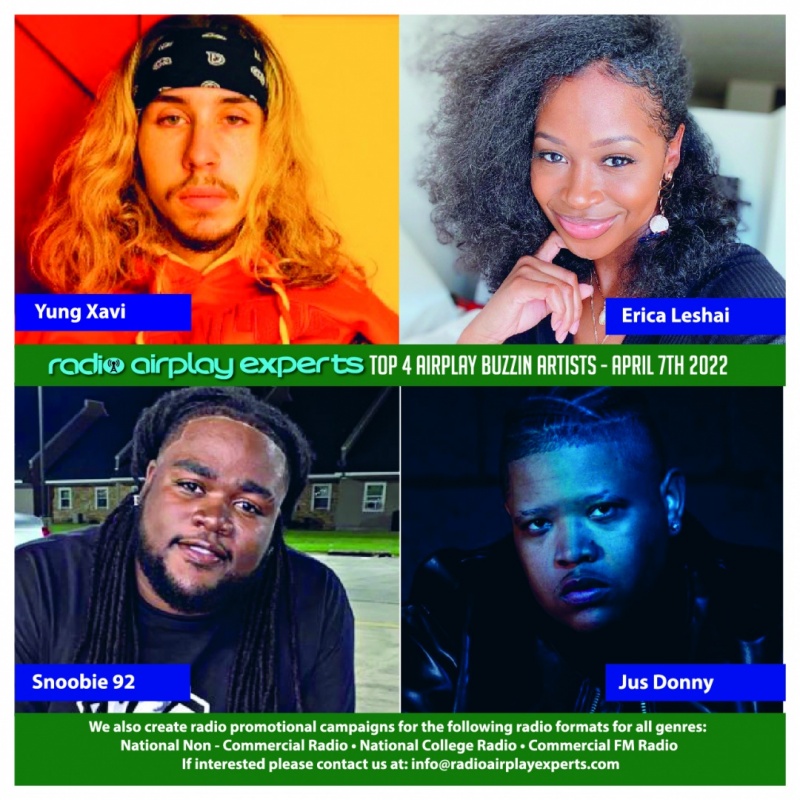 Image: TOP 4 AIRPLAY BUZZIN ARTIST 