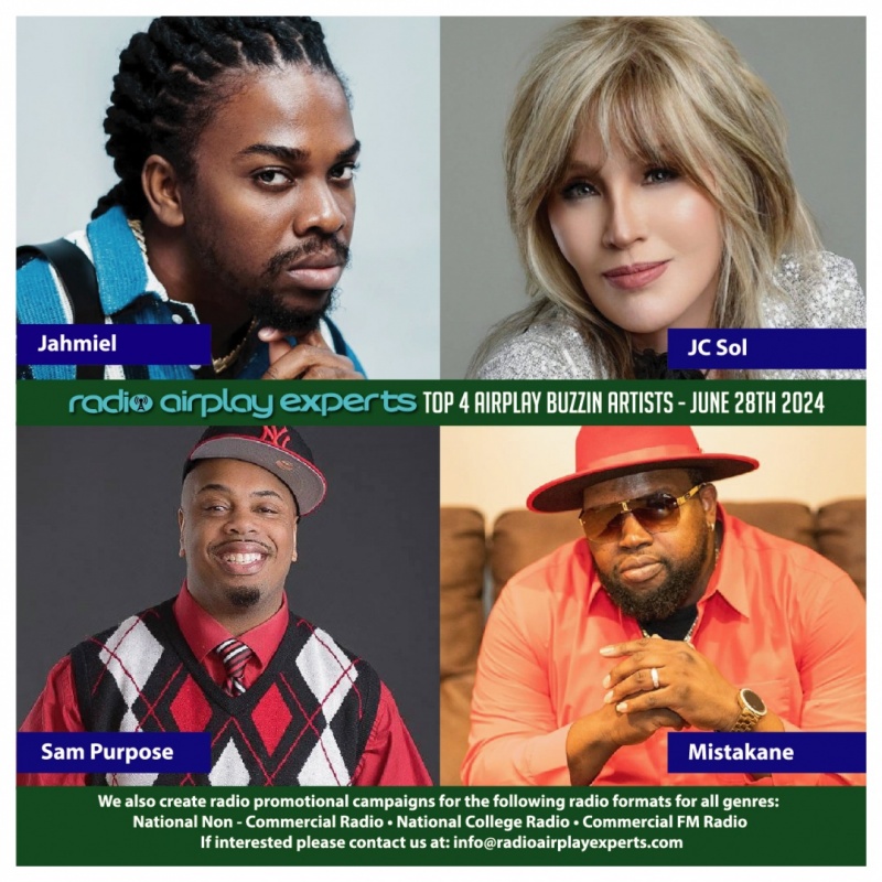 Image: TOP 4 AIRPLAY BUZZIN ARTISTS