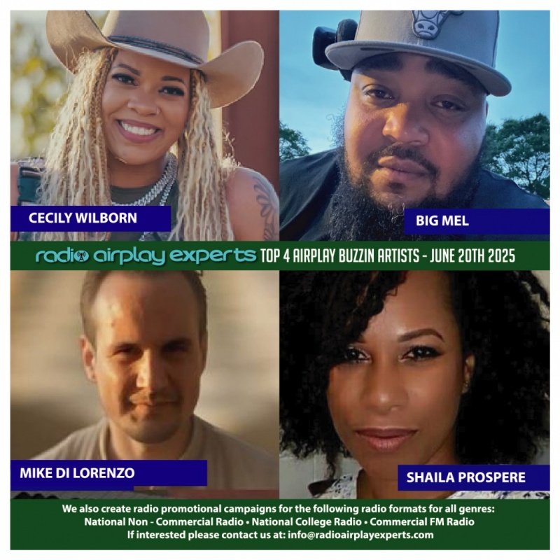 Image: TOP 4 AIRPLAY BUZZIN ARTISTS