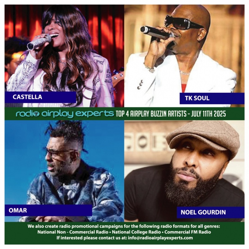 Image: TOP 4 AIRPLAY BUZZIN ARTISTS