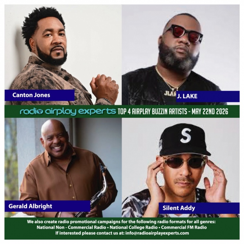 Image: TOP 4 AIRPLAY BUZZIN ARTISTS