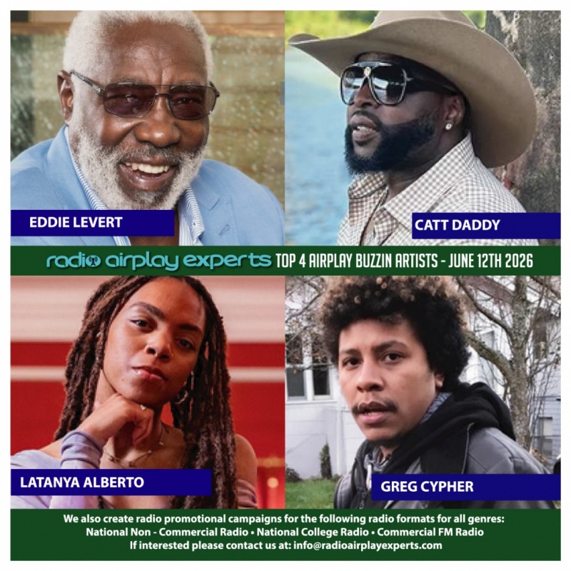 Image: TOP 4 AIRPLAY BUZZIN ARTISTS
