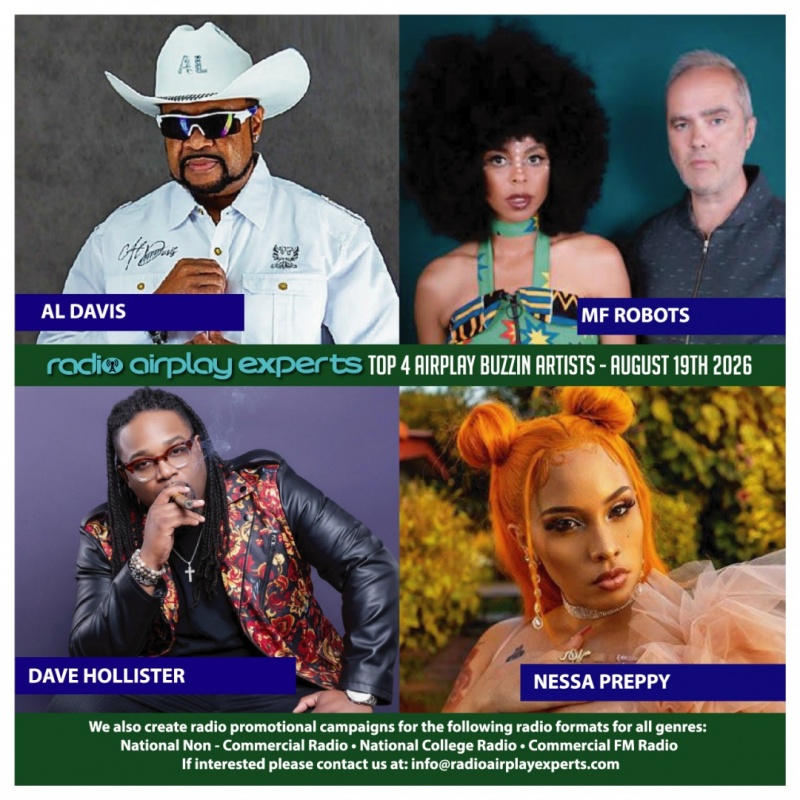 Image: Top 4 AIRPLAY BUZZIN ARTISTS