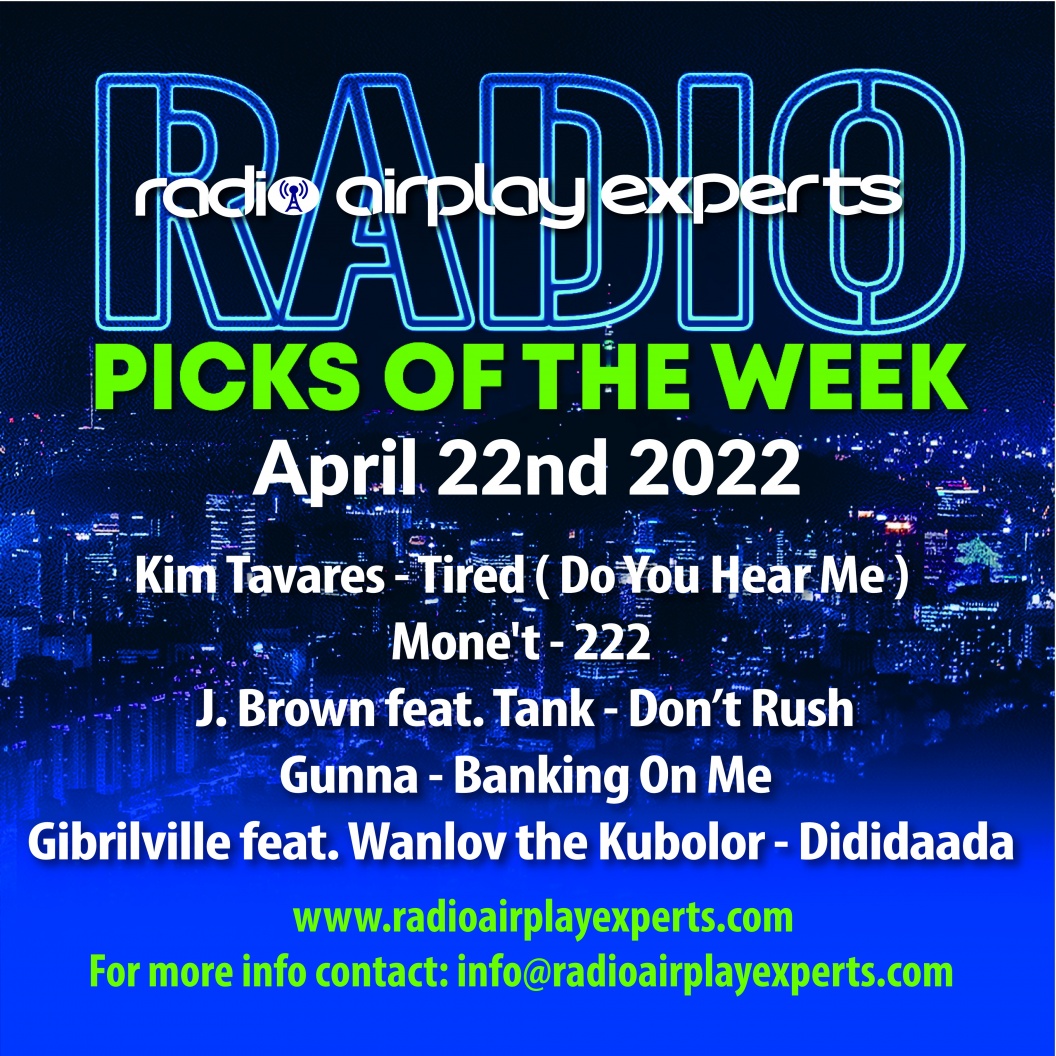 Image: RADIO PICKS OF THE WEEK : APRIL 22ND  2022