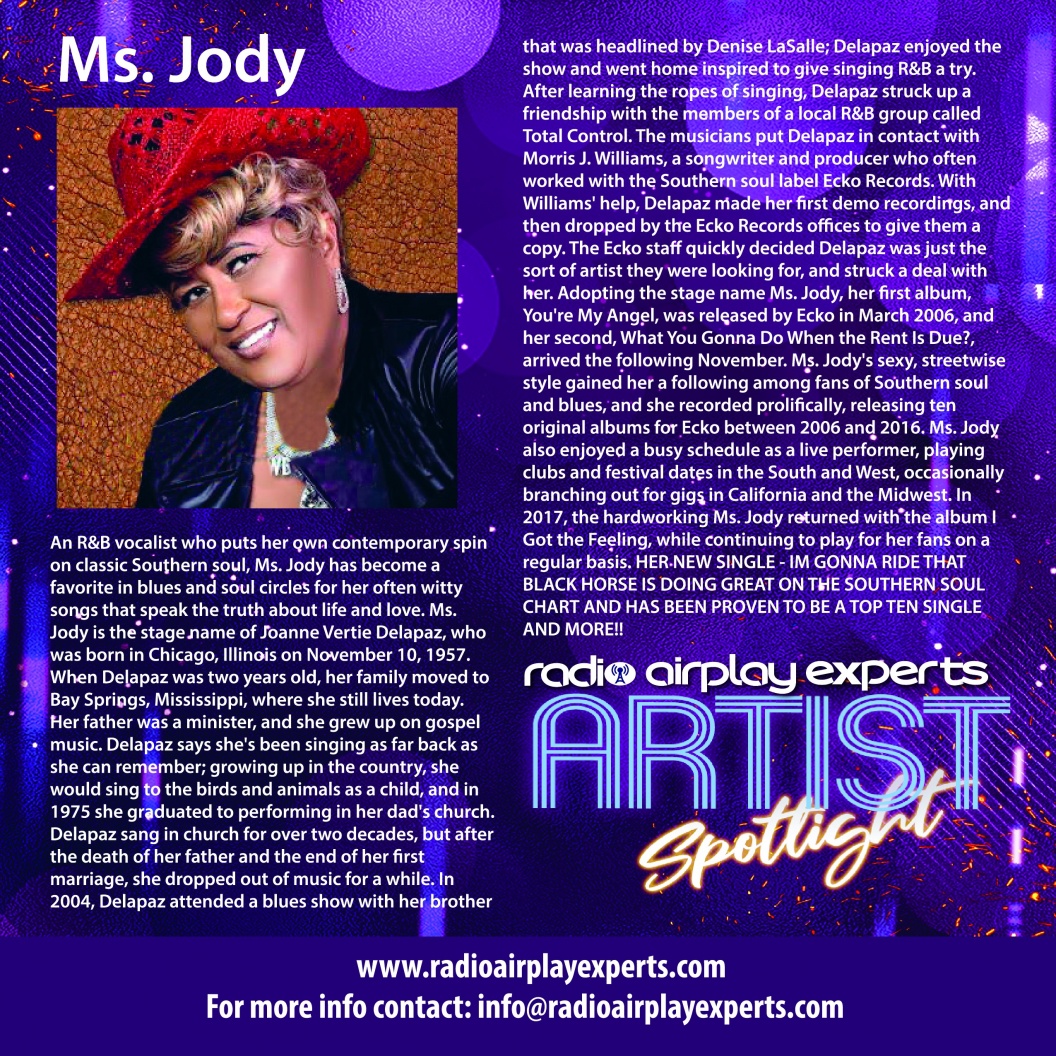 Image: ARTIST SPOTLIGHT - MS. JODY