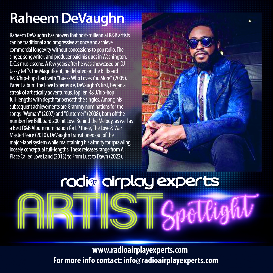 Image: ARTIST OF THE MONTH - RAHEEM DEVAUGHN