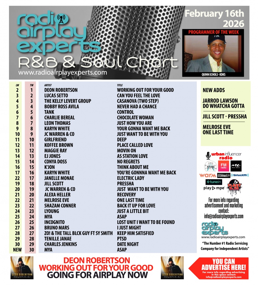 Image: R&B and Soul February 18th 2026