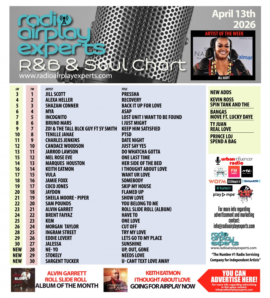 Image: R&B and Soul April 16th 2026