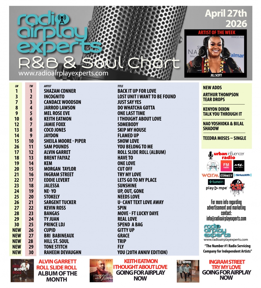 Image: R&B and Soul April 27th 2026