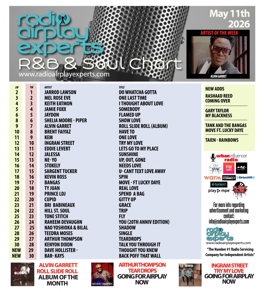 Image: R&B and Soul May 12th 2026