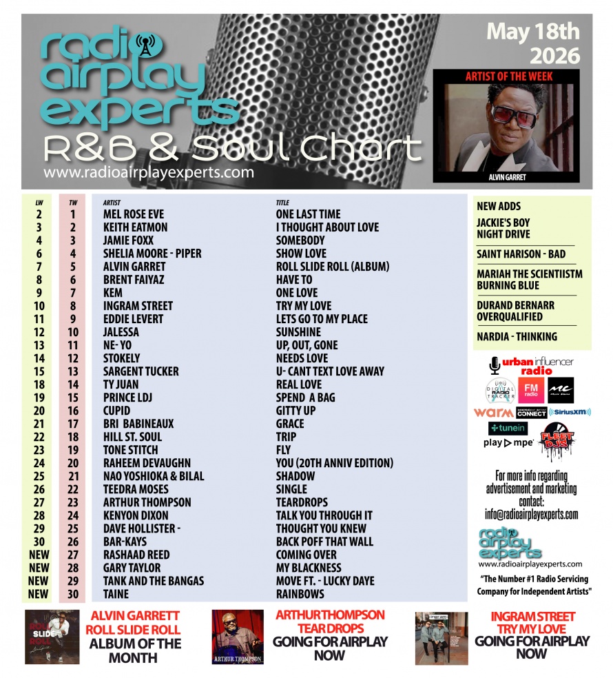 Image: R&B and Soul May 18th 2026