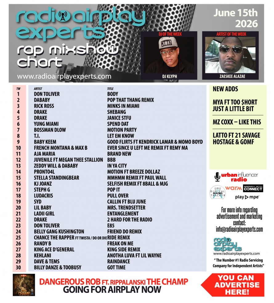 Image: Rap Mix Show June 15th 2026