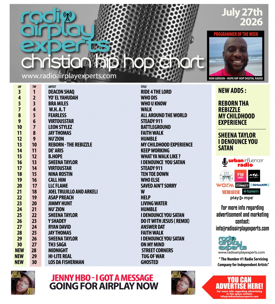 Image: Christian Hip Hop July 27th 2026