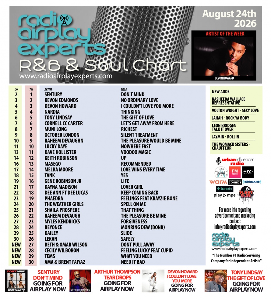 Image: R&B and Soul August 24th 2026