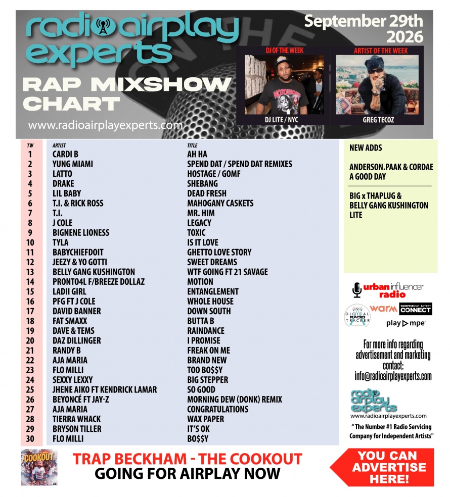 Image: Rap Mix Show September 29th 2026
